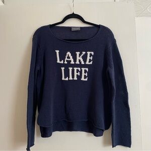 LAKE LIFE COTTON CREW SWEATER